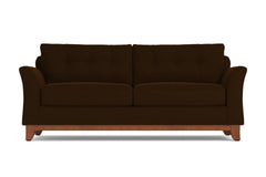 Marco Queen Size Sleeper Sofa Bed :: Leg Finish: Pecan / Sleeper Option: Memory Foam Mattress