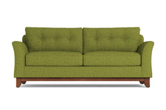 Marco Queen Size Sleeper Sofa Bed :: Leg Finish: Pecan / Sleeper Option: Deluxe Innerspring Mattress