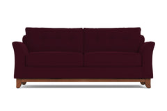 Marco Queen Size Sleeper Sofa Bed :: Leg Finish: Pecan / Sleeper Option: Deluxe Innerspring Mattress