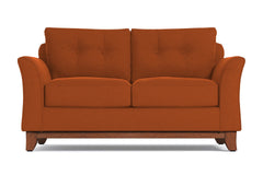 Marco Apartment Size Sleeper Sofa Bed :: Leg Finish: Pecan / Sleeper Option: Deluxe Innerspring Mattress