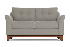 Marco Apartment Size Sleeper Sofa Bed :: Leg Finish: Pecan / Sleeper Option: Deluxe Innerspring Mattress