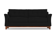Marco Queen Size Sleeper Sofa Bed :: Leg Finish: Pecan / Sleeper Option: Deluxe Innerspring Mattress