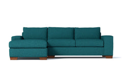 Melrose 2pc Sectional Sofa :: Leg Finish: Pecan / Configuration: LAF - Chaise on the Left