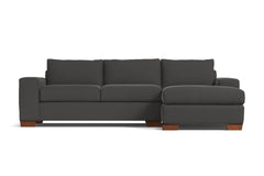 Melrose 2pc Sectional Sofa :: Leg Finish: Pecan / Configuration: RAF - Chaise on the Left