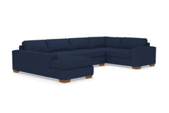 Melrose 3pc Sectional Sofa :: Leg Finish: Pecan / Configuration: LAF - Chaise on the Left