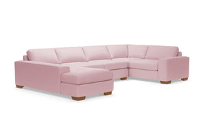 Melrose 3pc Sectional Sofa :: Leg Finish: Pecan / Configuration: LAF - Chaise on the Left