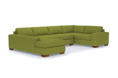 Melrose 3pc Sectional Sofa :: Leg Finish: Pecan / Configuration: LAF - Chaise on the Left