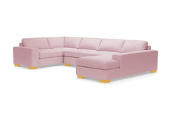 Melrose 3pc Sectional Sofa :: Leg Finish: Natural / Configuration: RAF - Chaise on the Right