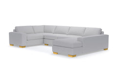 Melrose 3pc Sectional Sofa :: Leg Finish: Natural / Configuration: RAF - Chaise on the Right