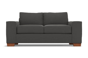 Melrose Apartment Size Sleeper Sofa Bed :: Leg Finish: Pecan / Sleeper Option: Memory Foam Mattress