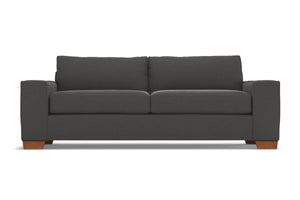 Melrose Queen Size Sleeper Sofa Bed :: Leg Finish: Pecan / Sleeper Option: Memory Foam Mattress