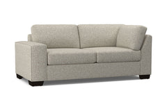 Melrose Left Arm Corner Apt Size Sofa :: Leg Finish: Espresso / Configuration: LAF - Chaise on the Left