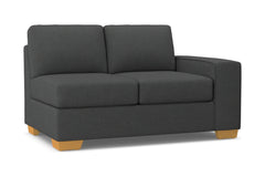 Melrose Right Arm Loveseat :: Leg Finish: Natural / Configuration: RAF - Chaise on the Right