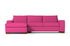 Melrose 2pc Sectional Sofa :: Leg Finish: Pecan / Configuration: LAF - Chaise on the Left