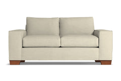 Melrose Apartment Size Sleeper Sofa Bed :: Leg Finish: Pecan / Sleeper Option: Deluxe Innerspring Mattress