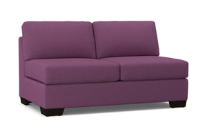 Melrose Armless Apartment Size Sofa :: Leg Finish: Espresso