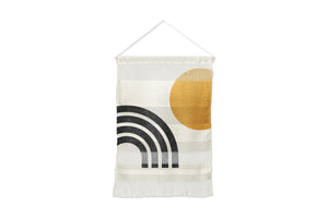 Mid Century Modern Sun Rainbow Wall Hanging by Moonlightprint