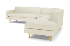 Monroe 3pc Sectional Sofa :: Leg Finish: Natural / Configuration: RAF - Chaise on the Right