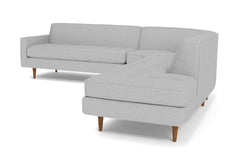 Monroe 3pc Sectional Sofa :: Leg Finish: Pecan / Configuration: RAF - Chaise on the Right