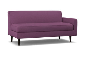 Monroe Right Arm Apartment Size Sofa :: Leg Finish: Espresso / Configuration: RAF - Chaise on the Right