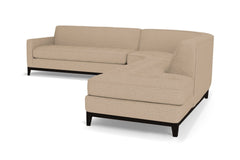 Monroe Drive 3pc Sleeper Sectional :: Leg Finish: Espresso / Configuration: RAF - Chaise on the Right / Sleeper Option: Deluxe Innerspring Mattress