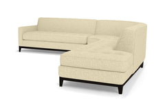 Monroe Drive 3pc Sleeper Sectional :: Leg Finish: Espresso / Configuration: RAF - Chaise on the Right / Sleeper Option: Deluxe Innerspring Mattress