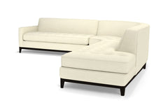 Monroe Drive 3pc Sleeper Sectional :: Leg Finish: Espresso / Configuration: RAF - Chaise on the Right / Sleeper Option: Memory Foam Mattress