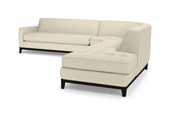 Monroe Drive 3pc Sleeper Sectional :: Leg Finish: Espresso / Configuration: RAF - Chaise on the Right / Sleeper Option: Memory Foam Mattress