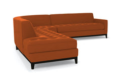 Monroe Drive 3pc Sectional Sofa :: Leg Finish: Espresso / Configuration: LAF - Chaise on the Left