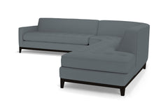 Monroe Drive 3pc Sleeper Sectional :: Leg Finish: Espresso / Configuration: RAF - Chaise on the Right / Sleeper Option: Memory Foam Mattress