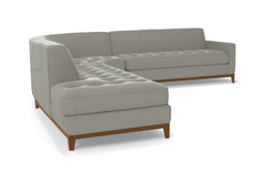 Monroe Drive 3pc Sectional Sofa :: Leg Finish: Pecan / Configuration: LAF - Chaise on the Left