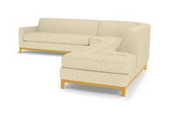 Monroe Drive 3pc Sectional Sofa :: Leg Finish: Natural / Configuration: RAF - Chaise on the Right