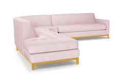 Monroe Drive 3pc Sectional Sofa :: Leg Finish: Natural / Configuration: LAF - Chaise on the Left