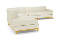 Monroe Drive 3pc Sectional Sofa :: Leg Finish: Natural / Configuration: LAF - Chaise on the Left