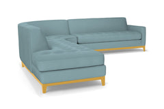 Monroe Drive 3pc Sectional Sofa :: Leg Finish: Natural / Configuration: LAF - Chaise on the Left