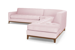 Monroe Drive 3pc Sectional Sofa :: Leg Finish: Pecan / Configuration: RAF - Chaise on the Right