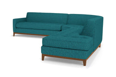 Monroe Drive 3pc Sectional Sofa :: Leg Finish: Pecan / Configuration: RAF - Chaise on the Right