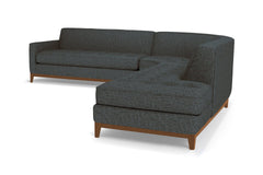 Monroe Drive 3pc Sectional Sofa :: Leg Finish: Pecan / Configuration: RAF - Chaise on the Right