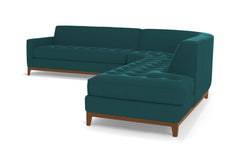 Monroe Drive 3pc Sectional Sofa :: Leg Finish: Pecan / Configuration: RAF - Chaise on the Right