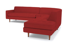 Monroe 3pc Sectional Sofa :: Leg Finish: Pecan / Configuration: RAF - Chaise on the Right