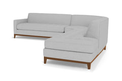 Monroe Drive 3pc Sectional Sofa :: Leg Finish: Pecan / Configuration: RAF - Chaise on the Right