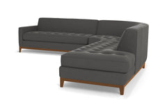 Monroe Drive 3pc Sectional Sofa :: Leg Finish: Pecan / Configuration: RAF - Chaise on the Right