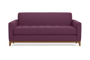 Monroe Drive Twin Size Sleeper Sofa :: Leg Finish: Pecan / Sleeper Option: Memory Foam Mattress