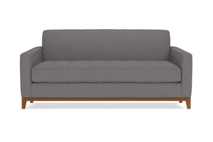 Monroe Drive Twin Size Sleeper Sofa Bed :: Leg Finish: Pecan / Sleeper Option: Deluxe Innerspring Mattress