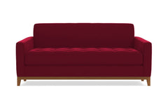 Monroe Drive Twin Size Sleeper Sofa Bed :: Leg Finish: Pecan / Sleeper Option: Deluxe Innerspring Mattress