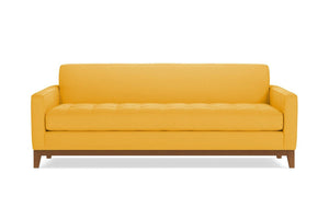 Monroe Drive Queen Size Sleeper Sofa Bed :: Leg Finish: Pecan / Sleeper Option: Memory Foam Mattress