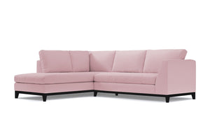 Mulholland Drive 2pc Velvet Sleeper Sectional :: Leg Finish: Espresso / Configuration: LAF - Chaise on the Left / Sleeper Option: Deluxe Innerspring Mattress