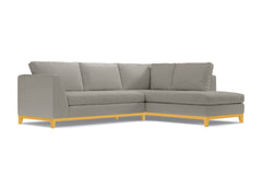 Mulholland Drive 2pc Sectional Sofa :: Leg Finish: Natural / Configuration: RAF - Chaise on the Right