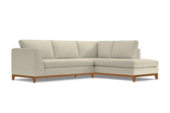 Mulholland Drive 2pc Sectional Sofa :: Leg Finish: Pecan / Configuration: RAF - Chaise on the Right