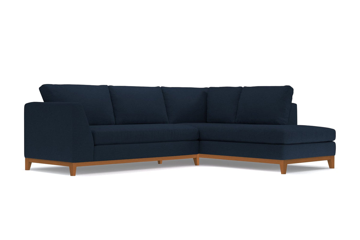 Mulholland Drive 2pc Sectional Sofa :: Leg Finish: Pecan